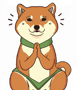 A cute doge holding a fortune cookie, with the text 'Fortune Doge'